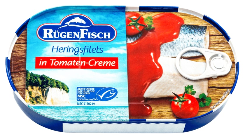 Rügenfisch Heringsfilets in Tomaten-Creme 200g